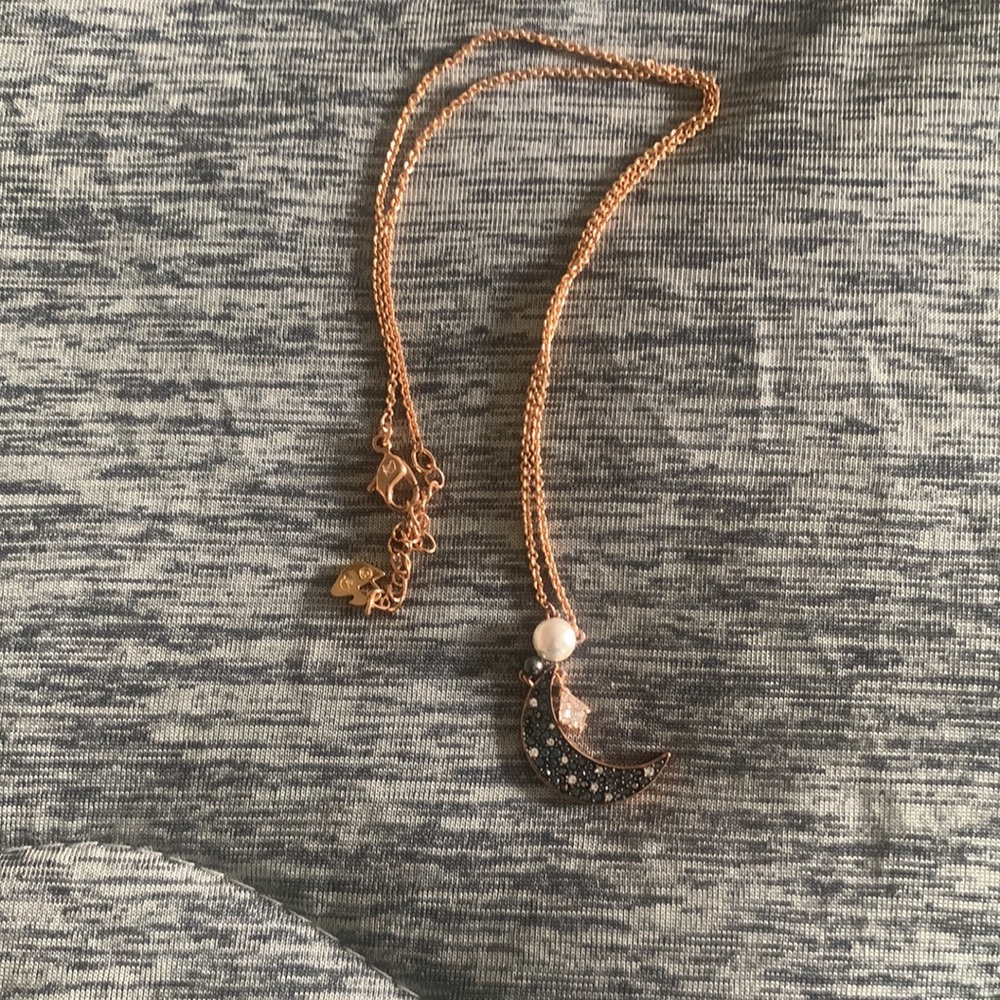 Swarovski moon necklace